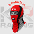 2026 RS Cotton Balaclava – Red/Black/Grey