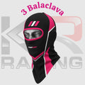 CompKart Racing Cotton Balaclava Black Pink