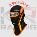 Parolin Racing Cotton Balaclava – Black/Orange