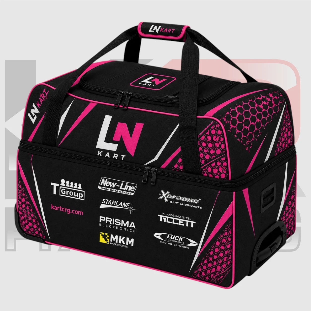 OMP Professional Karting Trolley Bag – Navy/Yellow Racing Edition