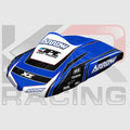 New Arrow Kart Racing Go Kart Cover Blue, White, Black