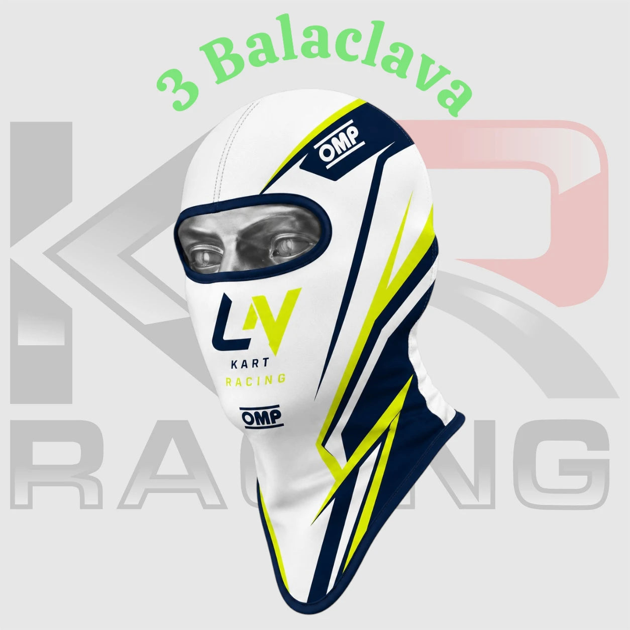 LN Kart Cotton Balaclava – Racing Helmet Liner Head Sock Face