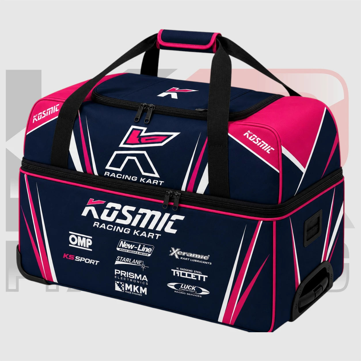 Kosmic Racing Team Gear Bag – Multi-Compartment Wheeled Duffel