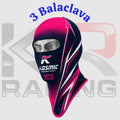 Kosmic Kart Cotton Balaclava – Navy Blue/Pink