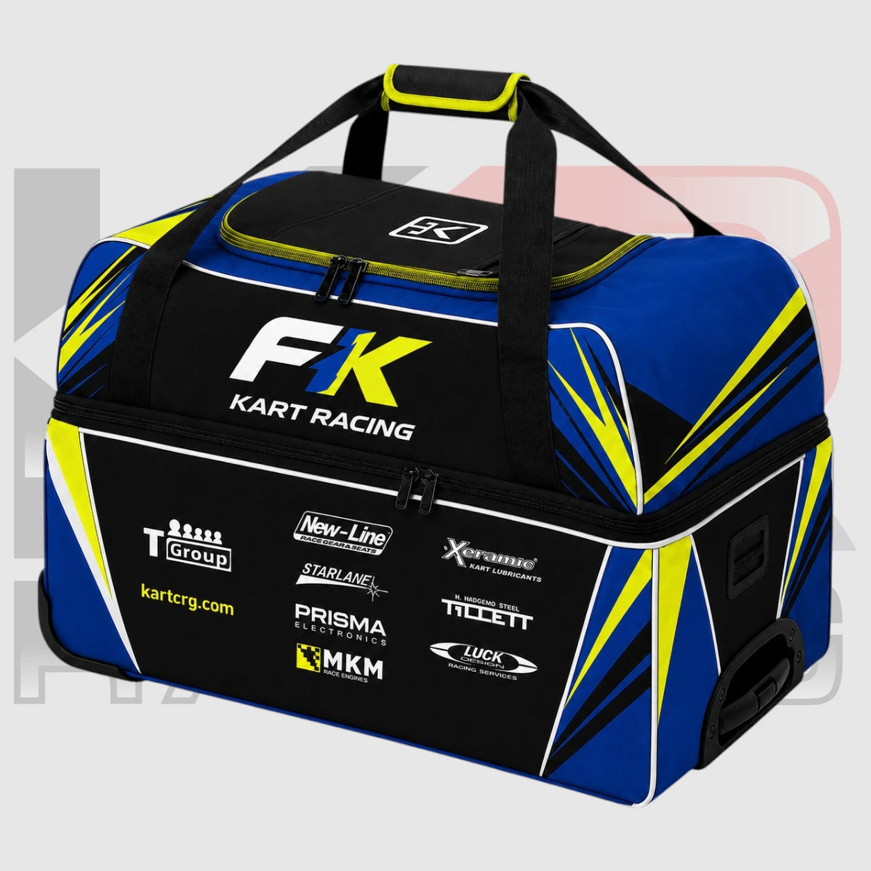FK Kart Racing Premium Gear Bag – Teal & Black Edition