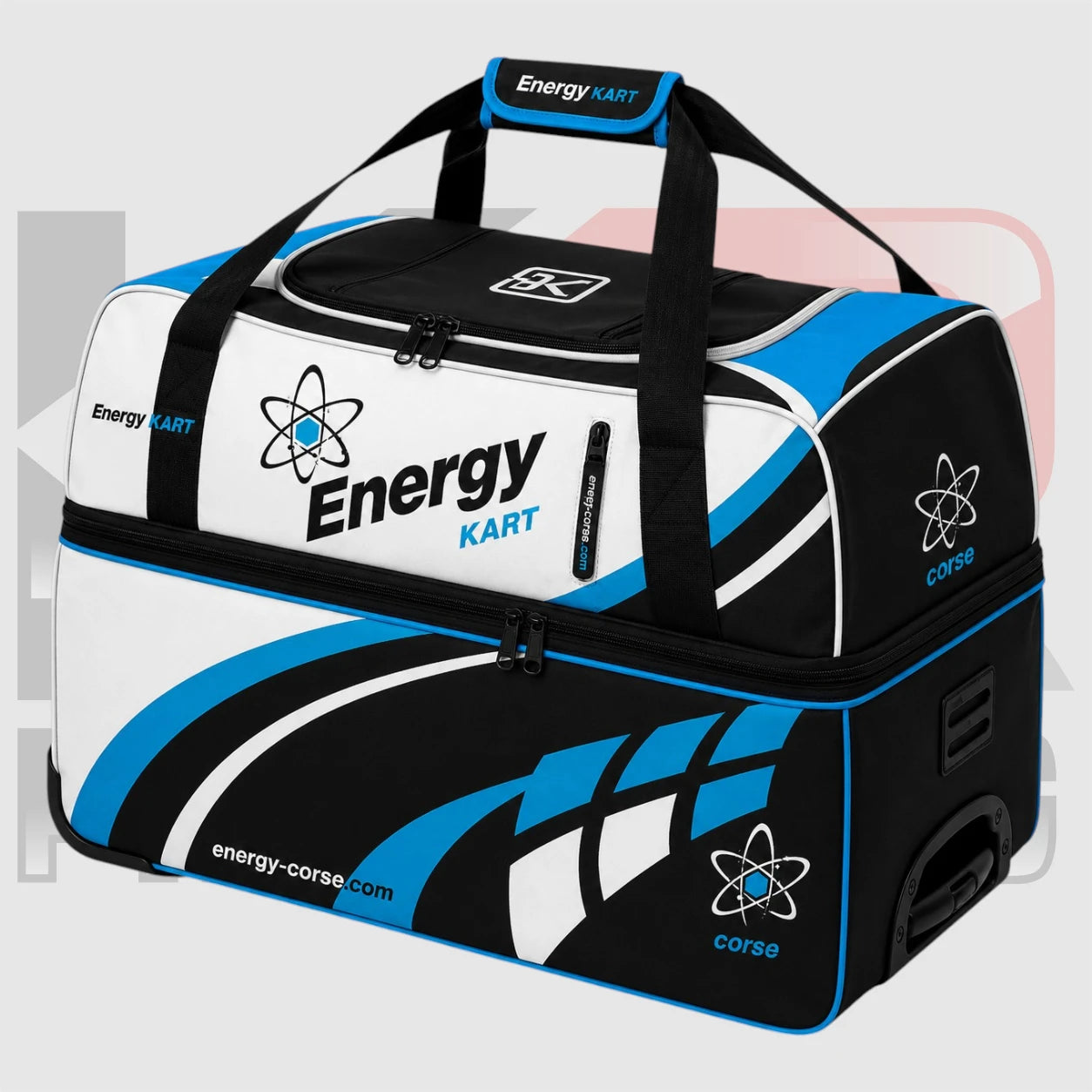 Energy Corse Deluxe Kart Racing Gear Bag with Wheels – Professional Trackside Travel Equipment Bag