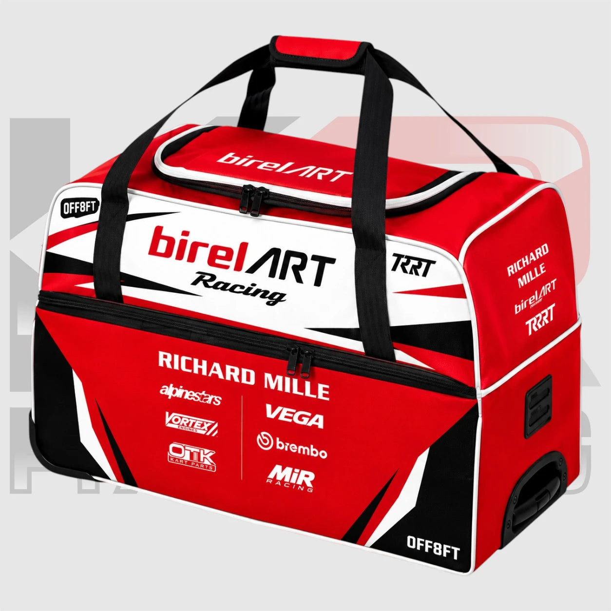 Birel ART Racing Premium Rolling Gear Bag Red & Black