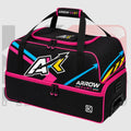 Arrow AK Kart Racing Rolling Gear Bag Pink & Black