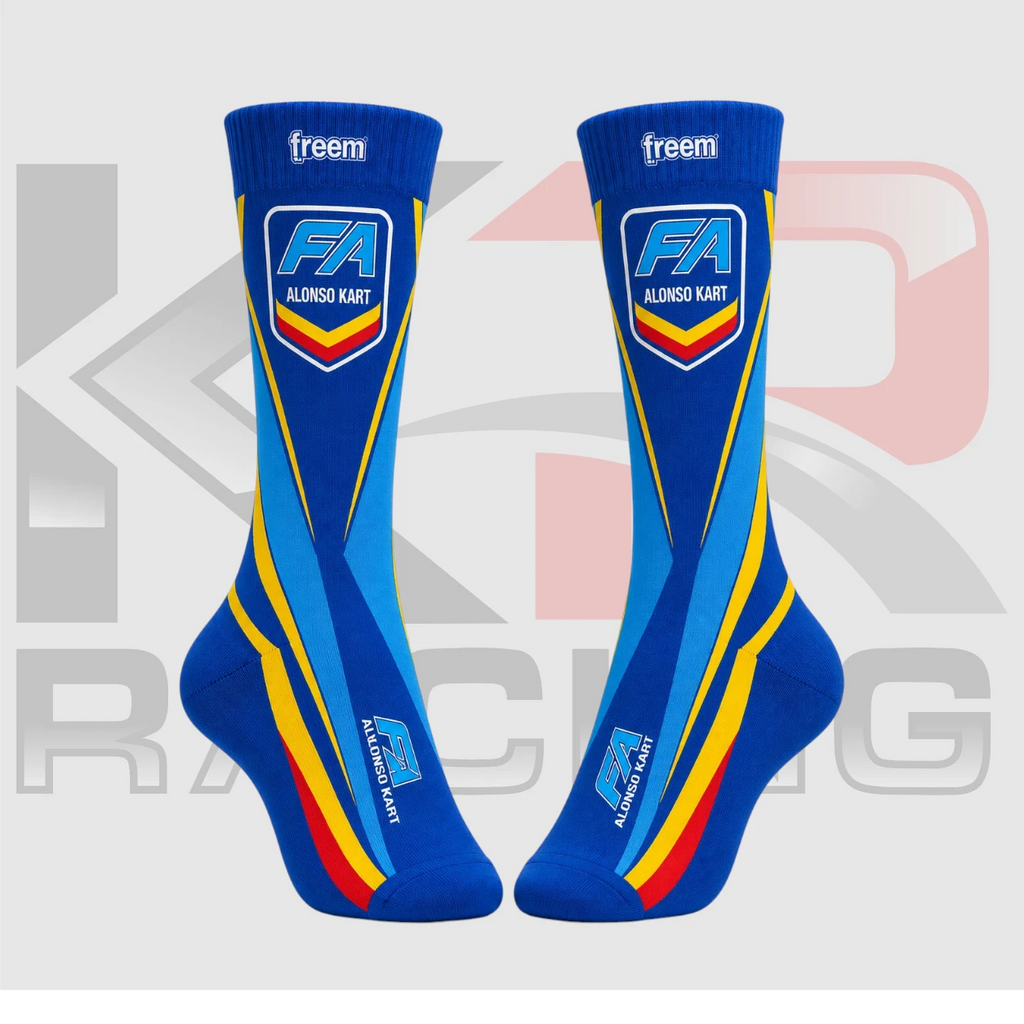 FA Alonso Kart Racing Crew Socks