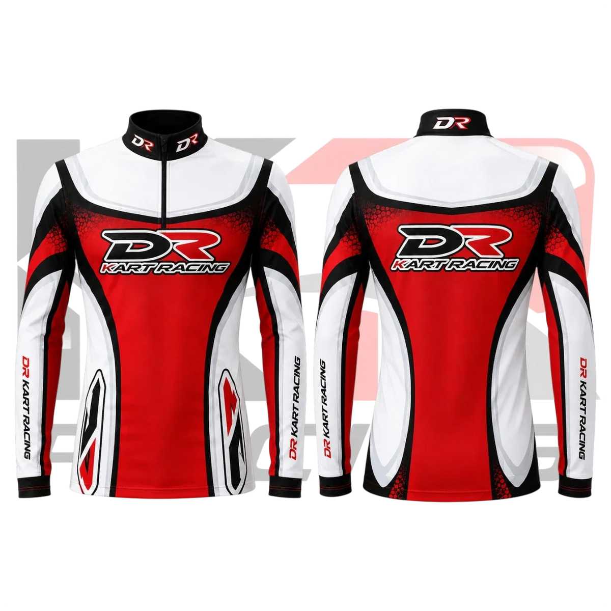 DR Kart Racing Underwear Shirt – Red, Black & White