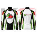 TB Kart Racing Underwear Shirt – Black, White & Green