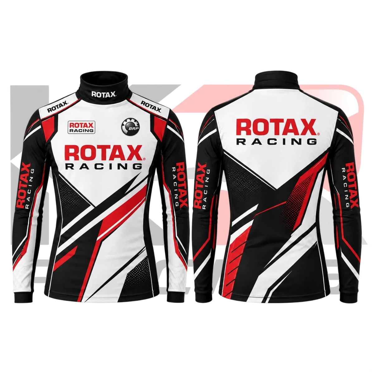 Rotax Racing Kart Underwear Shirt – Black, White & Red