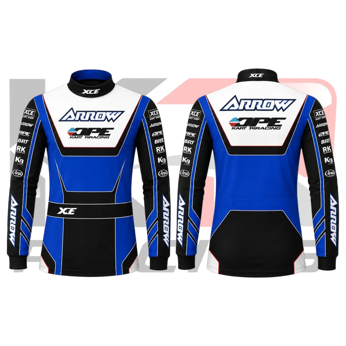 Arrow XCE Kart Underwear Shirt – Blue, Black & White