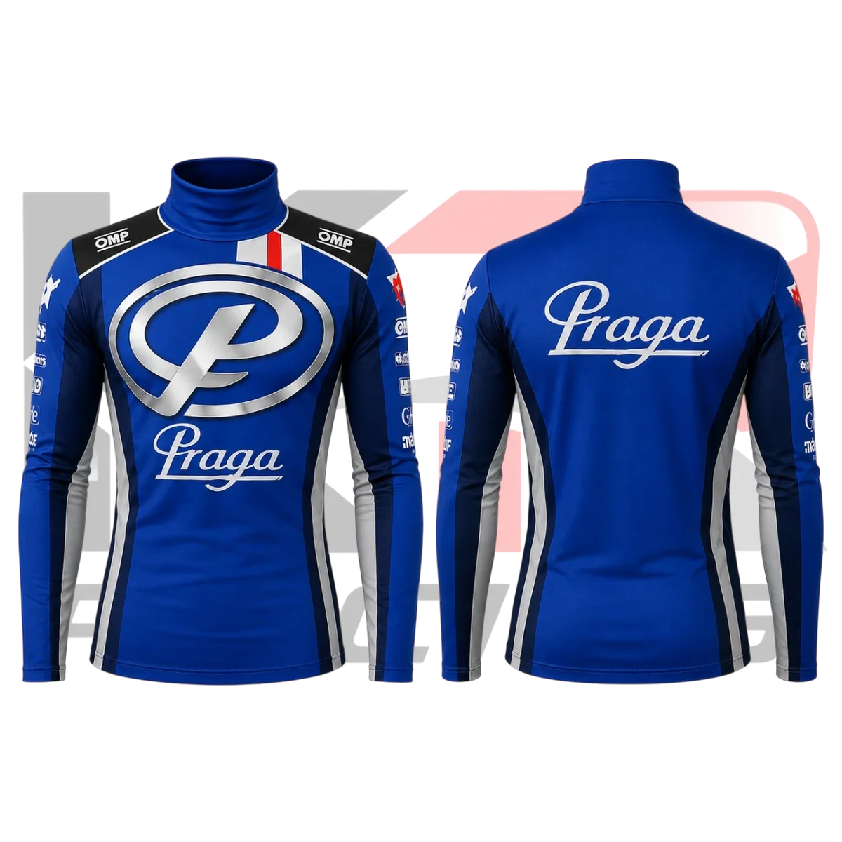 Praga Racing Kart Underwear Shirt – Blue & White