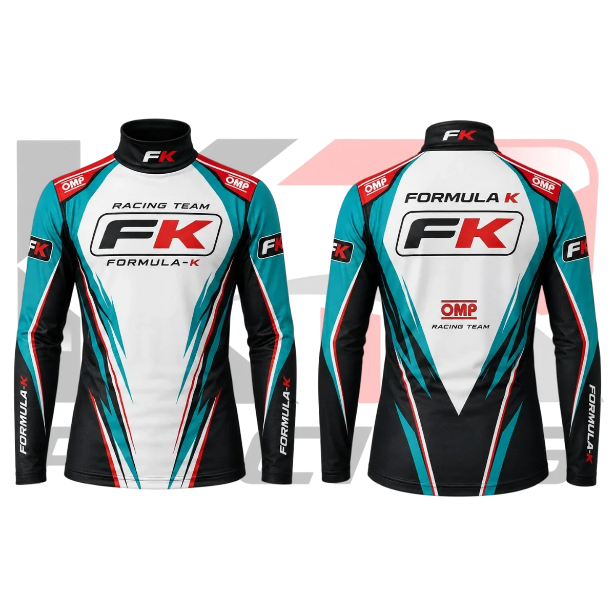 FK Formula K Racing Kart Underwear Shirt – Black, White